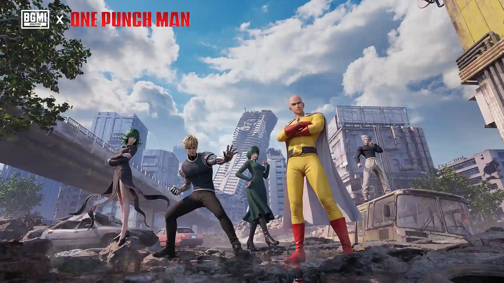 BGMI 4.6 One Punch Man collaboration featuring Saitama and other characters
