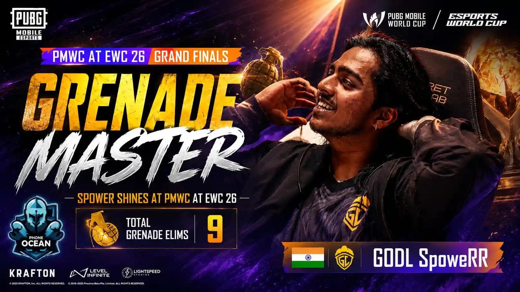 Spower wins Grenade Master award at PMWC 2026