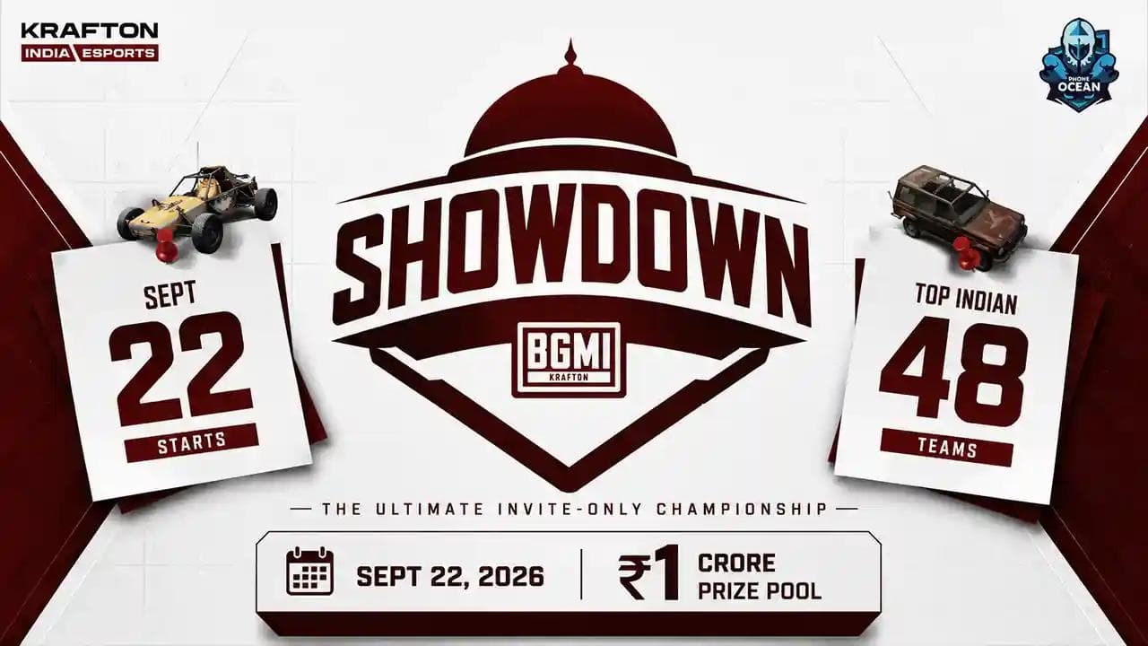 Official BMSD 2026 announcement featuring the BGMI Showdown tournament schedule